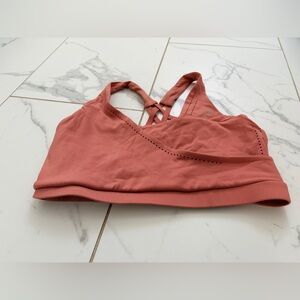 Gymshark Laser Cut Sports Bra in Blush